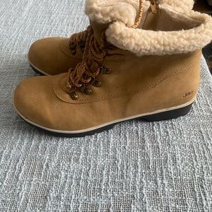 JBU Tan Shearling-Lined Winter Boots Brand New